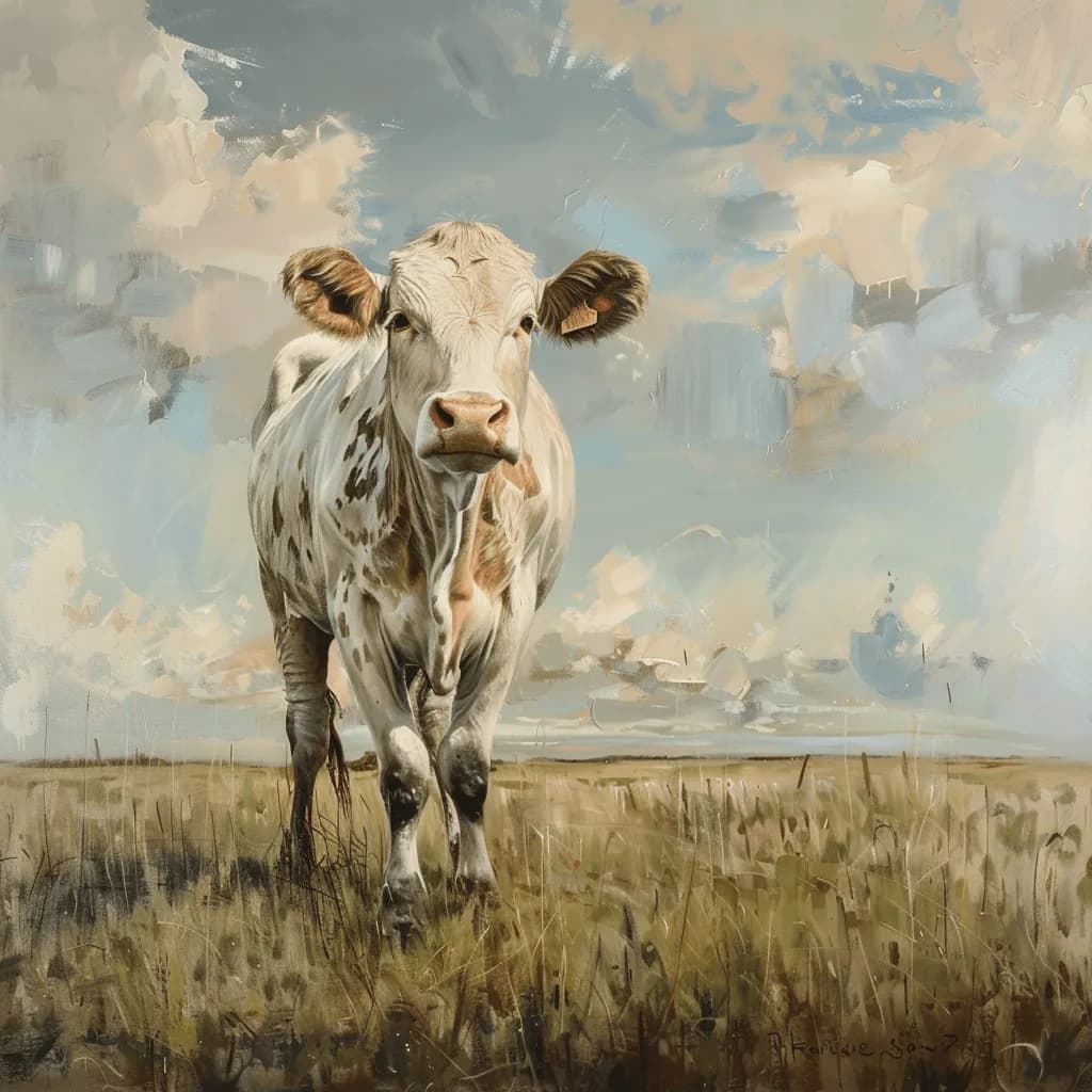 Massive angry bull, second variant