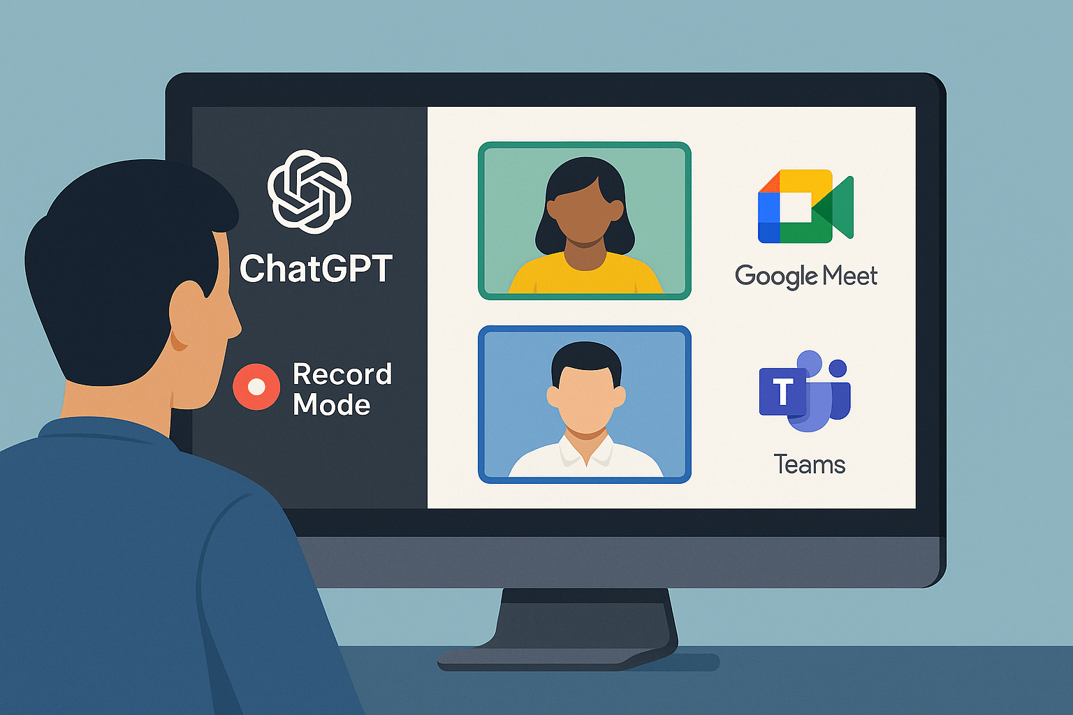 ChatGPT record mode notuleren in MS Teams en Google Meet